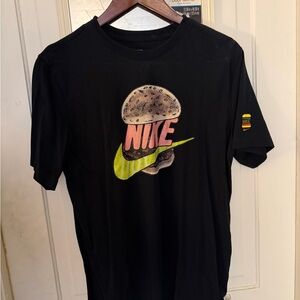 Nike Black T-Shirt with Multicolor Graphic